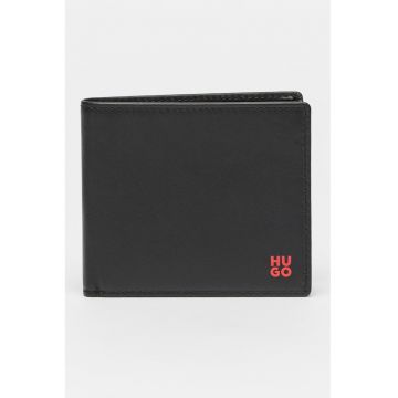 Portofel din piele Tibby - Negru