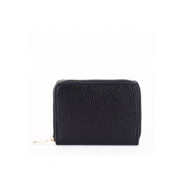 Portofel mic negru din piele naturala 8912 07 16986
