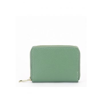 Portofel mic verde menta din piele naturala 8912 07 16988