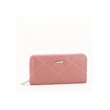 Portofel roz plamaniu office/casual Gianina 10424