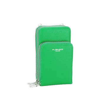 Portofel verde si suport pentru telefon 6018 07