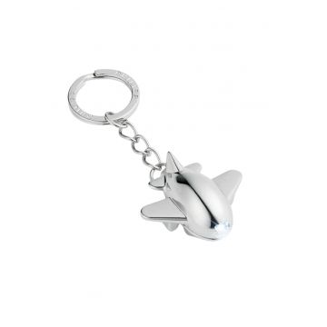Breloc  metal - LED - 10cm - argintiu
