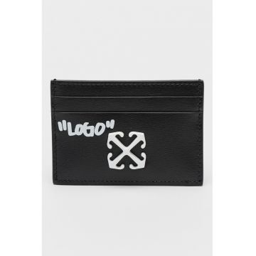 Portcart de piele cu logo Jitney