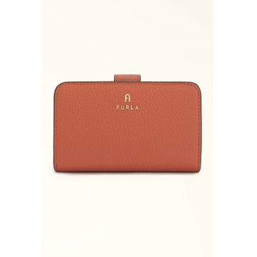 Portofel compact din piele Camelia