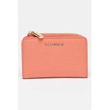 Portofel de piele cu aspect texturat Metallic Soft