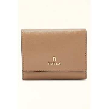 Portofel de piele cu logo Camelia