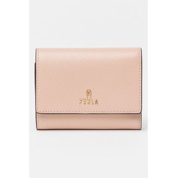 Portofel de piele cu logo Camelia