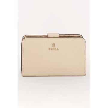 Portofel din piele cu logo Camelia