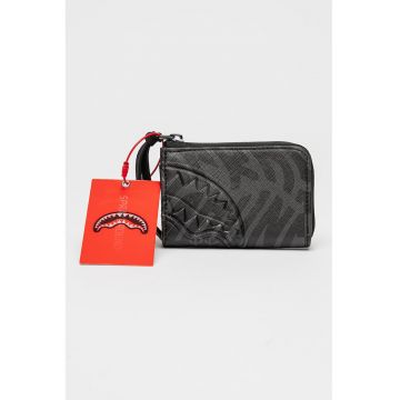 Portofel unisex cu logo si fermoar