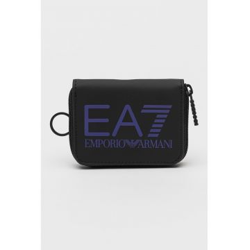 Portofel unisex cu logo si fermoar