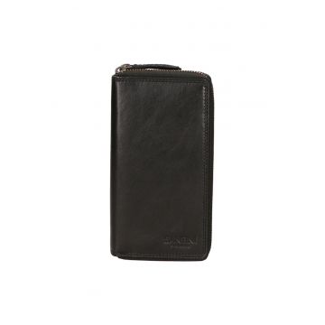 Portofel unisex de piele cu fermoar 27261
