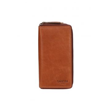 Portofel unisex de piele cu fermoar 27261