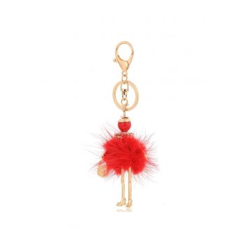 Breloc auriu - forma de papusa rosie - Candy C7 -