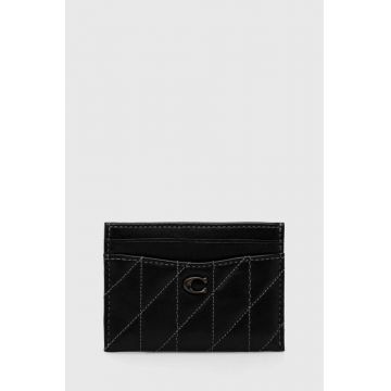 Coach carcasa din piele Essential Card Case culoarea negru