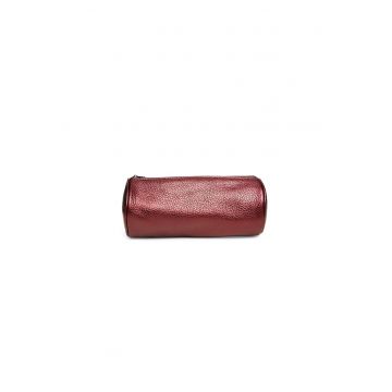 Portfard piele -  Skin - bordo sidef - 20 x 9 x 9 cm