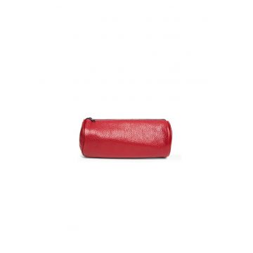 Portfard piele -  Skin - rosu - 20 x 9 x 9 cm