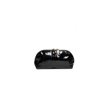 Portfard piele -  Solaresse - croco lac negru - 17 x 5 x 9 cm