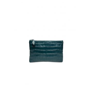 Portfard piele -  St. Moritz - croco verde - 23 x 3 x 15 cm