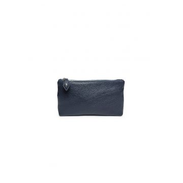 Portfard piele -  St. Moritz - gri - 23 x 3 x 15 cm