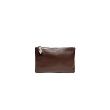 Portfard piele -  St. Moritz maro - 23 x 3 x 15 cm