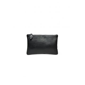 Portfard piele -  St. Moritz - negru - 23 x 3 x 23 cm