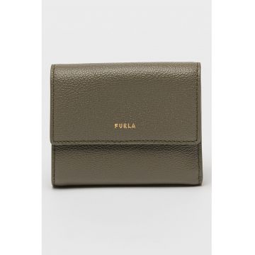 Portofel compact din piele Goccia