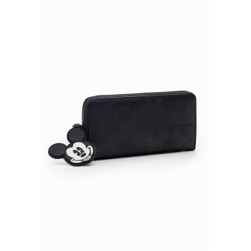 Portofel cu fermoar si accesoriu Mickey Mouse