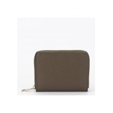 Portofel mic taupe din piele naturala 8912 07 18134