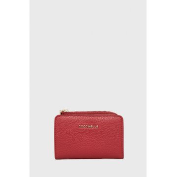 Coccinelle portofel de piele femei, culoarea bordo, E2 MW5 17 01 01