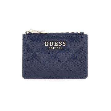 Portcart cu aspect matlasat - Bleumarin