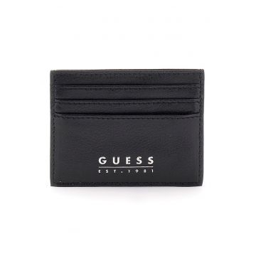 Portcart de piele cu logo metalic Portcart de piele cu logo metalic