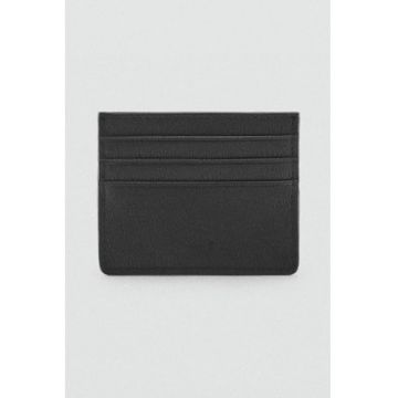 Portcart de piele ecologica - Negru