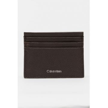 Portcart de piele - Maro inchis