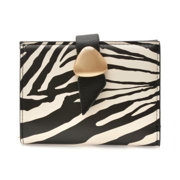 Portofel ALDO alb-negru, VALANAGYN 003, din piele ecologica