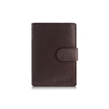 Portofel barbatesc - Brodrene - G-28 Hunter - Piele naturala - Maro