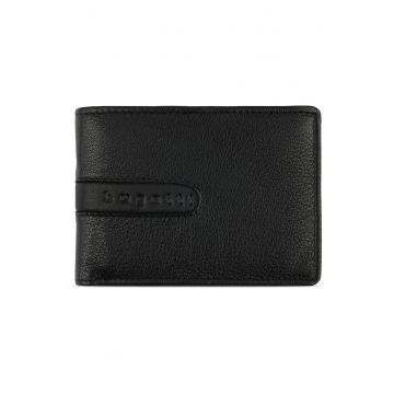 Portofel barbati -  din piele naturala - Bomba 201 - Negru