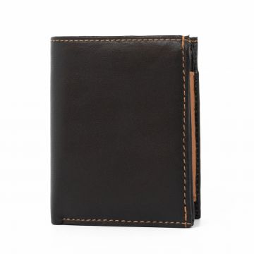 Portofel barbati Landon PT949, piele naturala, Negru - Maro Portofel barbati Landon PT949, piele naturala, Negru - Maro