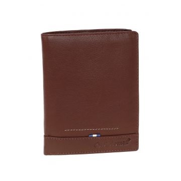 Portofel - Barbati - Piele Naturala -  Maro