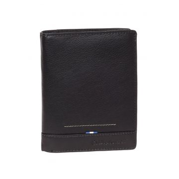 Portofel - Barbati - Piele Naturala -  Negru