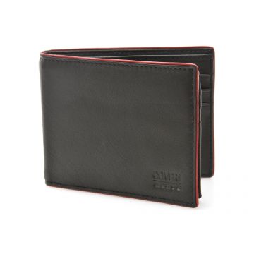 Portofel COVERI negru, C1121, din piele naturala