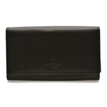 Portofel COVERI negru, EC70230, din piele naturala