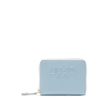 Portofel cu logo - Albastru deschis