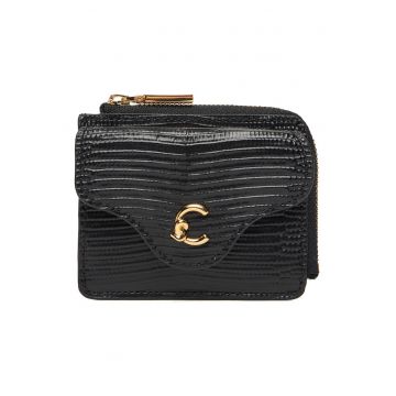 Portofel dama -  negru - din piele naturala Portofel dama -  negru - din piele naturala