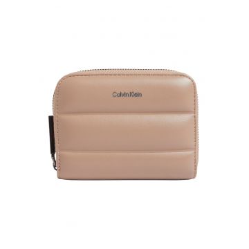 Portofel de piele ecologica cu aspect matlasat Portofel de piele ecologica cu aspect matlasat