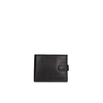 Portofel de piele Eldrin Pro - Negru