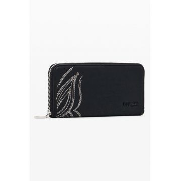 Portofel din piele ecologica cu fernoar Portofel din piele ecologica cu fernoar