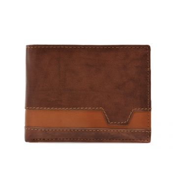 Portofel maro, IN1052, din piele naturala