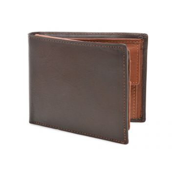 Portofel maro, OB4451, din piele naturala