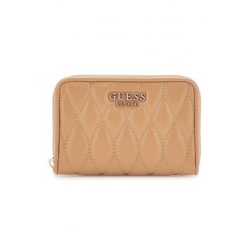 Portofel matlasat din piele ecologica - Bej