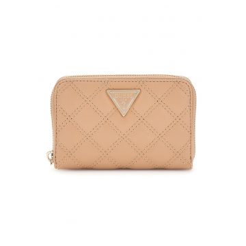 Portofel matlasat din piele ecologica - Bej